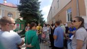 Воскресная экскурсия по историческому центру города Пинска для прихожан храма св. муч. цесаревича Алексия. Родители вместе с детьми узнали о  тысячелетней истории города Пинска. 