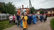 Освящение поклонного креста. Крайновичи.