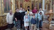 Протоиерей Василий Гребень для родителей и детей нашей воскресной школы послужил молебен у мощей святителя Феодора Тирона, провел экскурсию по Свято-Феодоровскому собору г. Пинска. 