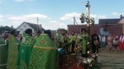 Освящение креста на купол храма святого мч. цесаревича Алексия